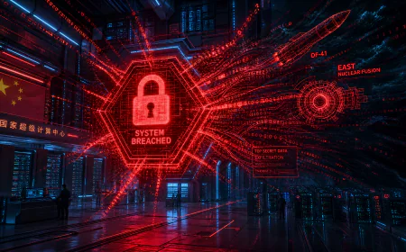 اختراق هائل يضرب قلب التكنولوجيا الصينية: 10 بيتابايت من الأسرار العسكرية والنووية في خطر