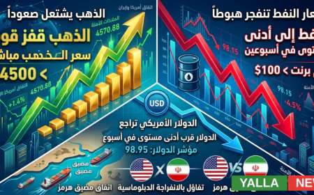 أسعار النفط تنفجر هبوطاً والذهب يشتعل عقب اتفاق مضيق هرمز