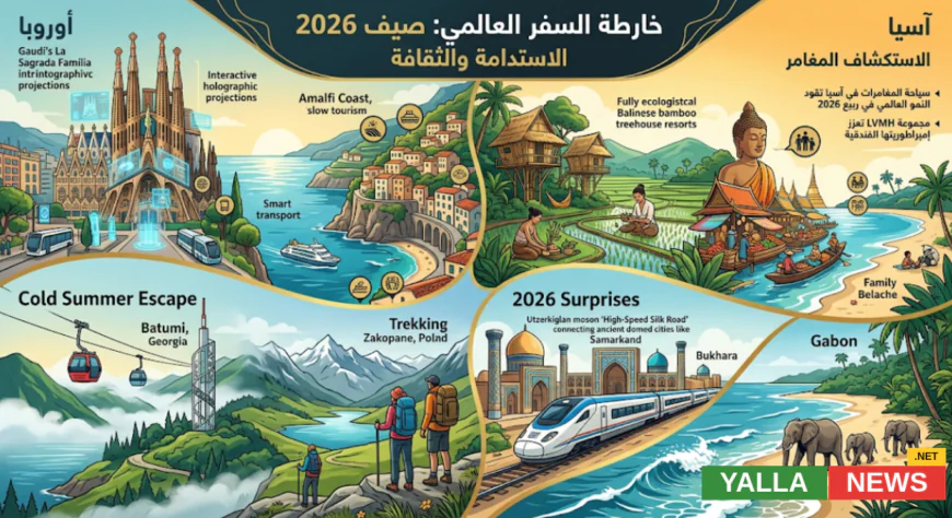 وجهات السفر في صيف 2026 وأبرز التوجهات العالمية الجديدة
