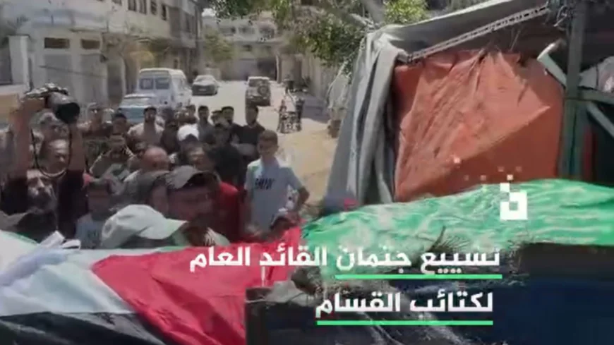 تشييع جثمان عز الدين الحداد قائد لواء غزة بالقسام