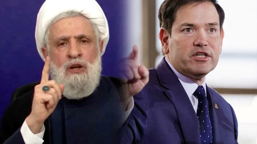 وزير الخارجية الأمريكي يدين دعوة حزب الله للإطاحة بالحكومة اللبنانية والشيخ نعيم قاسم يهدد بإسقاطها