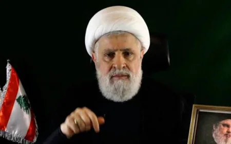 الشيخ نعيم قاسم: إعلان واشنطن مشروع فتنة وتخريب يستهدف سيادة لبنان