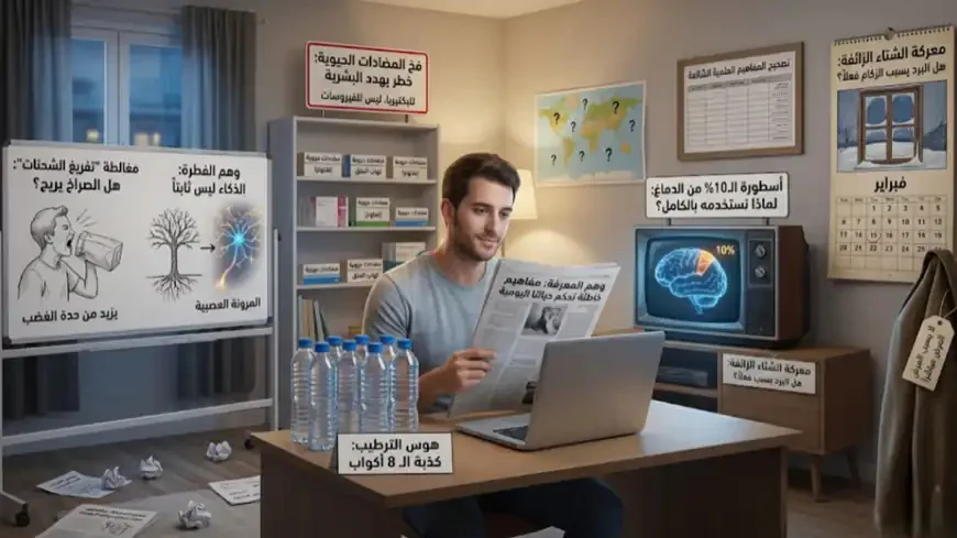 مفاهيم خاطئة تحكم حياتك اليومية: حقائق علمية صادمة