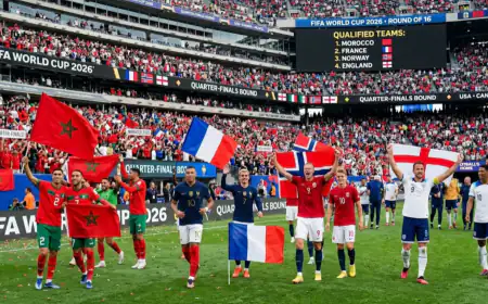 كأس العالم 2026: المغرب وفرنسا والنرويج وإنجلترا إلى ربع النهائي