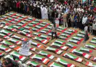 تشييع 112 شهيداً في أكبر جنازة بتاريخ القضية الفلسطينية بغزة