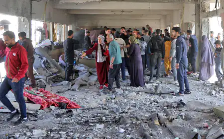 استشهاد 4 فلسطينيين بغارات إسرائيلية على دير البلح وغزة