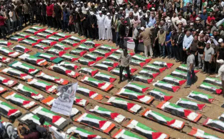 تشييع 112 شهيداً في أكبر جنازة بتاريخ القضية الفلسطينية بغزة