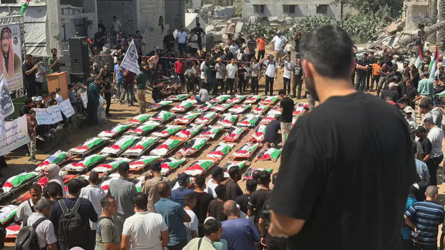 تشييع 112 شهيداً في أكبر جنازة بتاريخ القضية الفلسطينية بغزة
