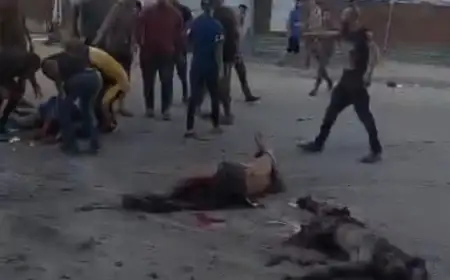 مجزرة شارع الثورة: 3 شهداء أشلاء بغارة مسيرة إسرائيلية وسط غزة