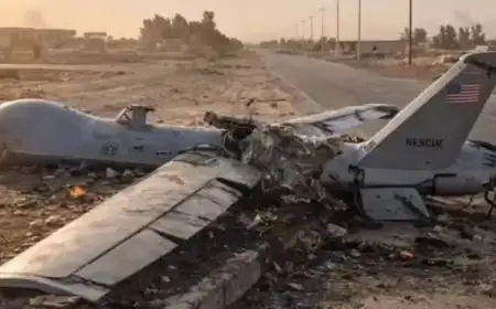 إسقاط مسيرة أمريكية فوق مضيق هرمز بمنظومة دفاع إيرانية جديدة