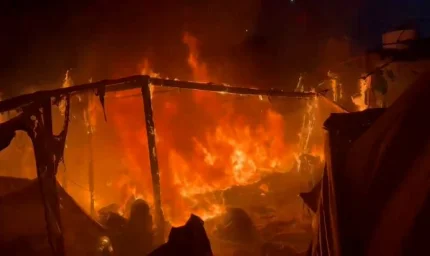 غارة مواصي خانيونس تودي بحياة طفلة وتصيب 14 شخصاً