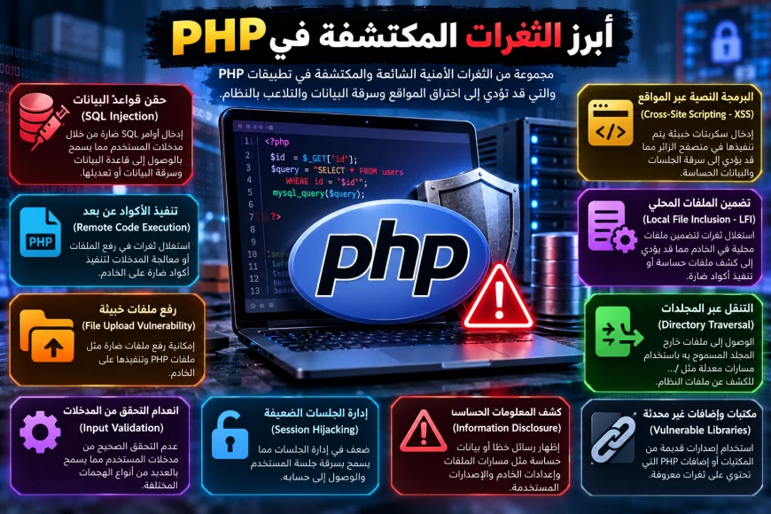 ثغرات PHP الخطيرة تهدد ملايين المواقع عالمياً
