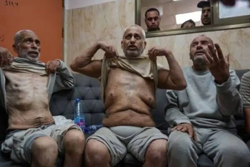 وصول 17 أسيراً محرراً إلى مجمع ناصر الطبي بخان يونس